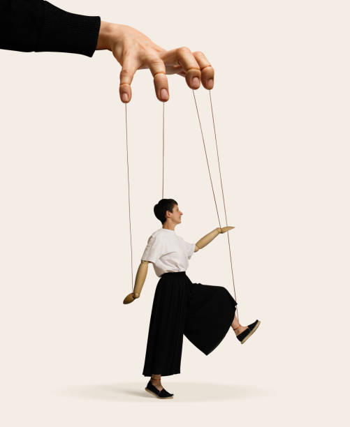 istock Manipulation of people, mind control. Concept. 2173117517