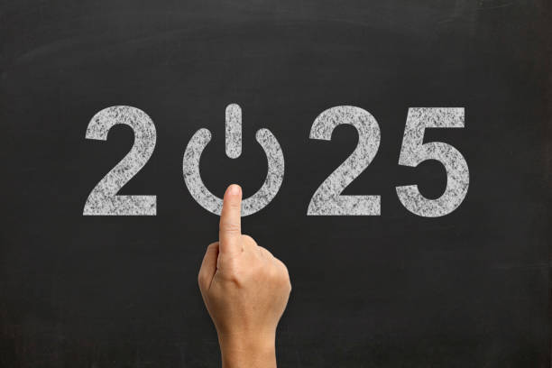 istock New year 2025 start turn on blackboard 2173122483