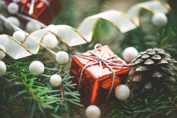 christmas background with christmas gift