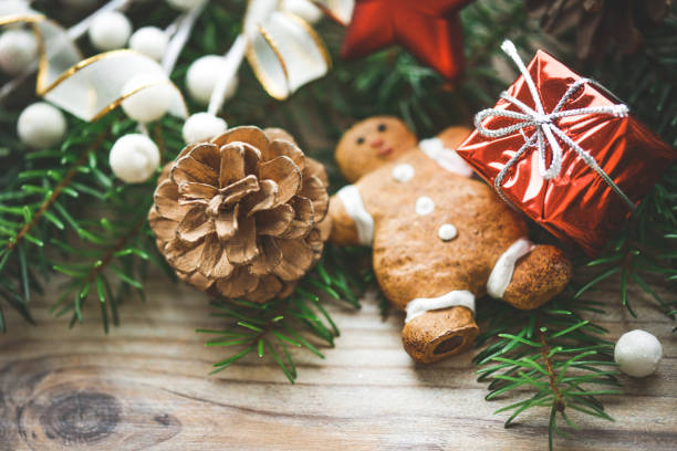 christmas background with christmas gift