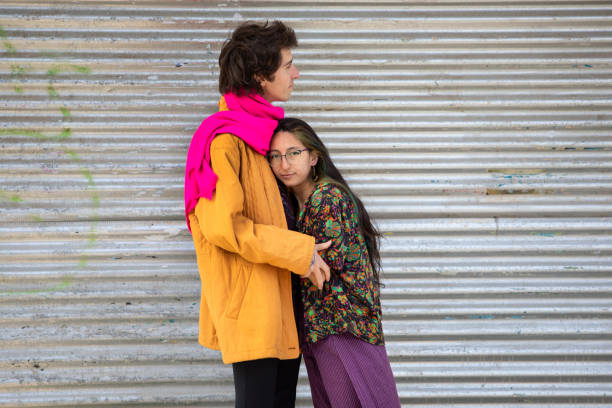 istock Street portrait of non-binary friends 2173133693