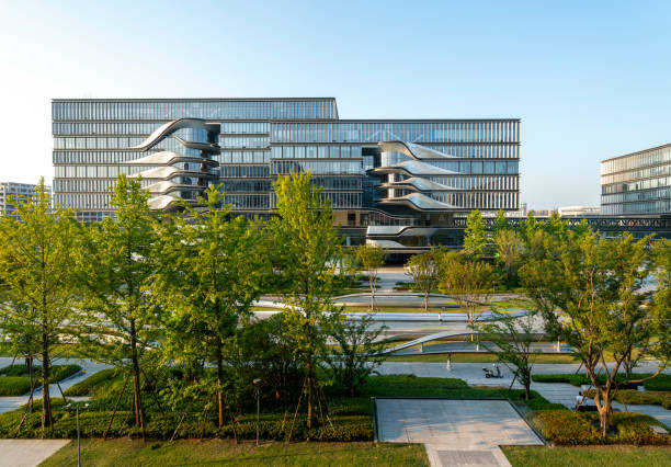 istock Digital Industrial Park in Hangzhou, China 2173136064