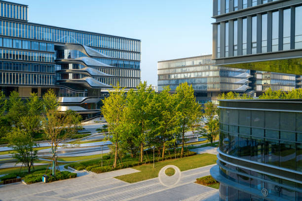 istock Digital Industrial Park in Hangzhou, China 2173136159