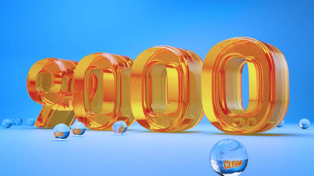 istock Vibrant Orange Glass 9000 Design with Spheres 2173140038