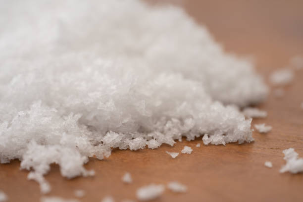 Close up of coarse salt