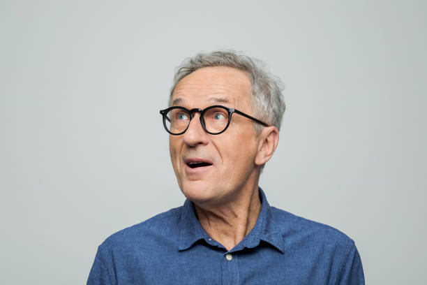 istock Headshot of surprised senior man 2173154924