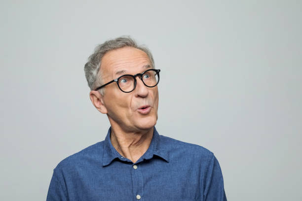 istock Headshot of surprised senior man 2173154995