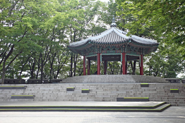 Seoul, South Korea - June 08,2023: It is a prime spot to view the first sunrise of the Year, the annual sunrise festival take place every New Year's day in Seoul, South  Korea on June 08,2023
