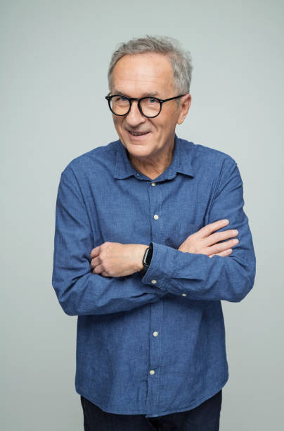 istock Portrait of excited senior man 2173155282