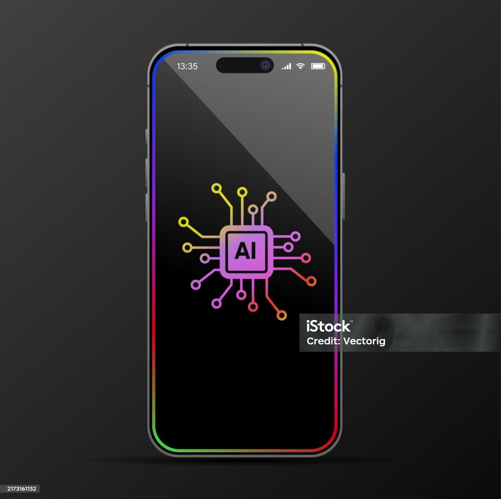 Futuristic Ai Processor Smartphone Mockup A Glimpse Into Advanced ...