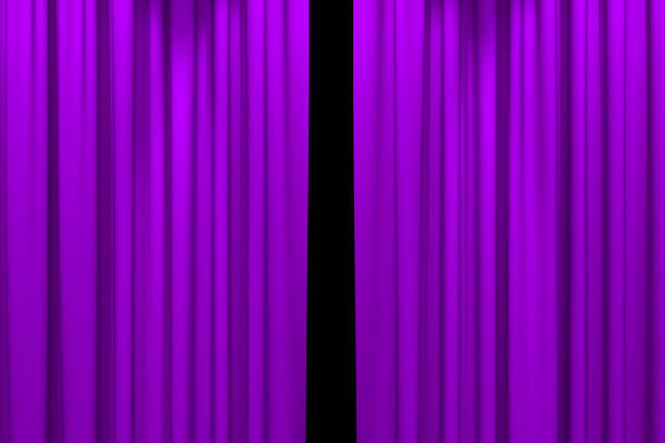 istock Luxury stage or windows curtains, realistic 3D illustration 2173168391
