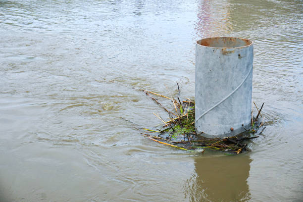 Flood in city. Kenya flood. Natural disaster, climate change