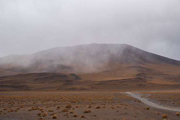 the landscape on a road trip from Uyuni to the south of Bolivia
