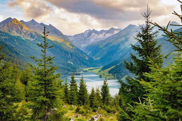 Lake Durlassboden in Gerlos, Zillertal Valley