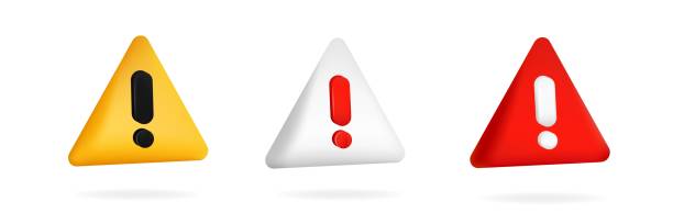 istock Colorful warning signs with exclamation mark. Urgent dangerous symbol. 2173188210