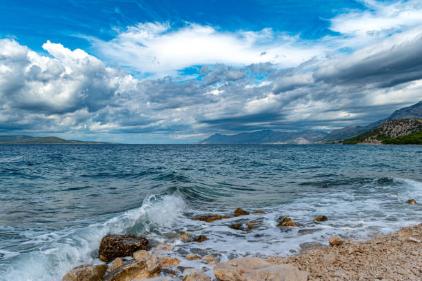 Makarska Riviera seafront on September, Croatia