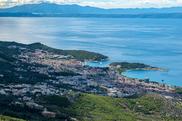 istock Makarska Riviera seafront on September, Croatia 2173189441