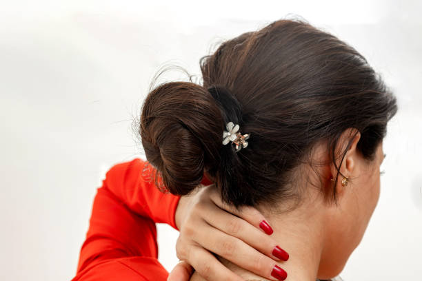 istock Back view of women's hair bun 2173191652