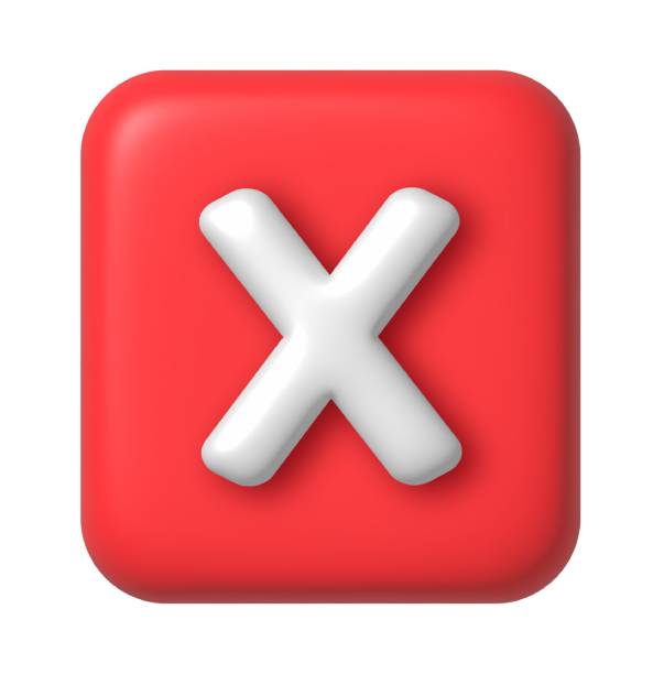 istock Red Cancel cross icon isolated on transparent background. 3D rendering. Negative or decline sign 3d illustration. Red Interface button isolated on white. 2173196366