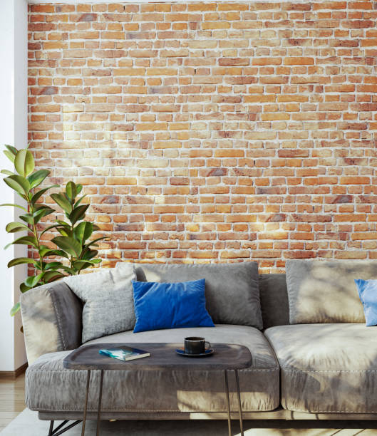 istock Large luxury modern bright interiors Living room mockup illustration 3D rendering image 2173204957