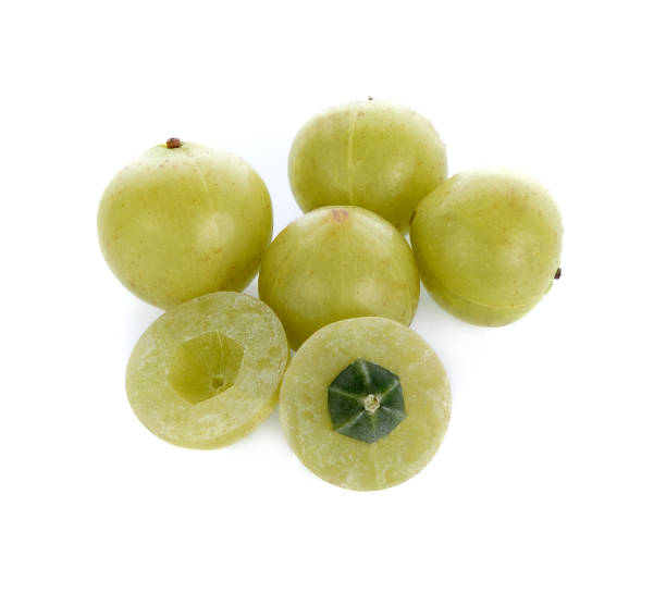 istock Indian gooseberries on white background 2173220658