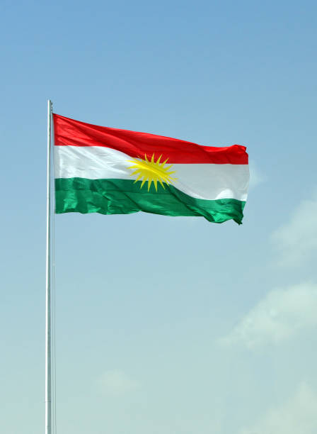 istock Flag of Kurdistan (photo, not CGI), Erbil 2173223233