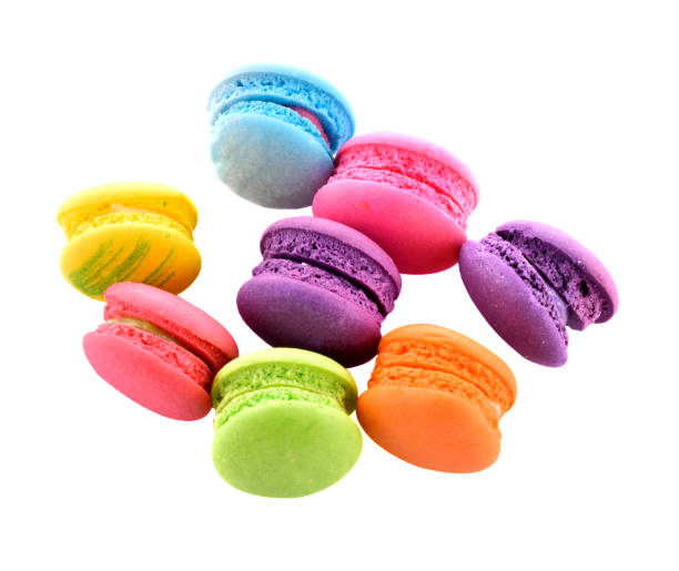 istock colourful french macaroons or macaron on white background 2173223390