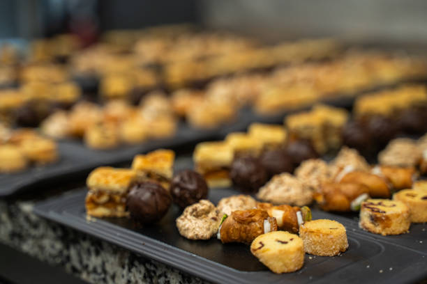 Selection of dessert items at Ticino luxury restaurant