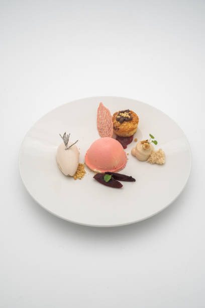 istock Selection of dessert items at Ticino luxury restaurant 2173232232