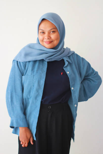 istock Confident hijab Woman in Blue Smiling 2173235600