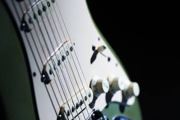 istock Vintage Electric Guitar Close-Up with Soft Lighting 2173242583