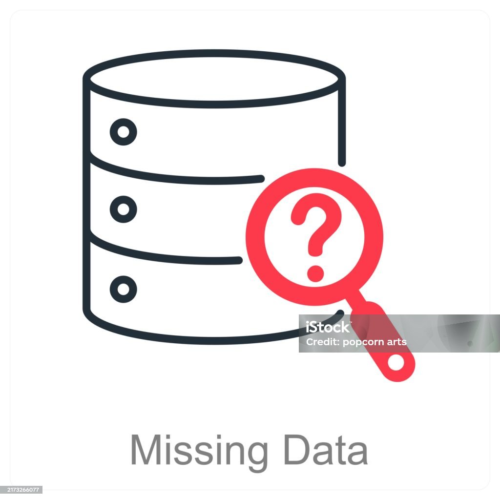 Less Missing Data Icon Missing Data Stock Illustration - Download Image Now - Blank, Finance ...