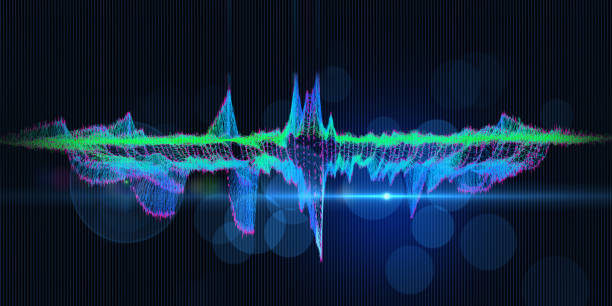istock Abstract  background color graph with blurred  lines on dark. Technology wireframe audio  concept  virtual data analytical . Banner for business, science and technology data analytics. Big Data. 2173266932