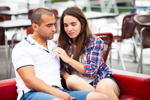 istock Couple having fun in a bar 2173275539