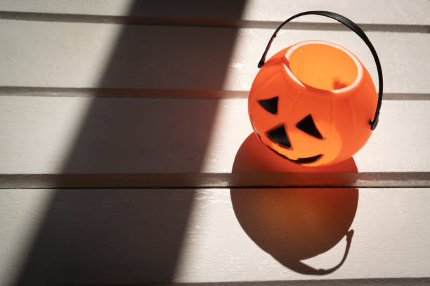 Bucket in a pumpkin shape