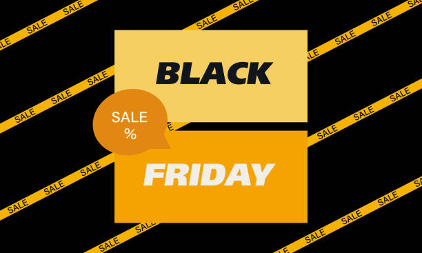 istock Banner. black friday Banner in yellow and black tones. Discount, sale. 2173282244