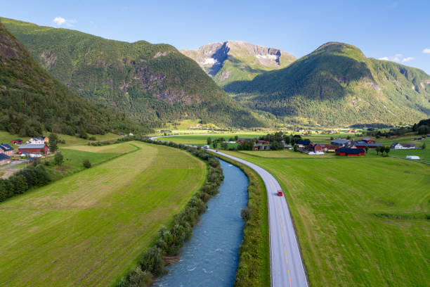 istock Scenic road through Norwegian mountain valley 2173286232