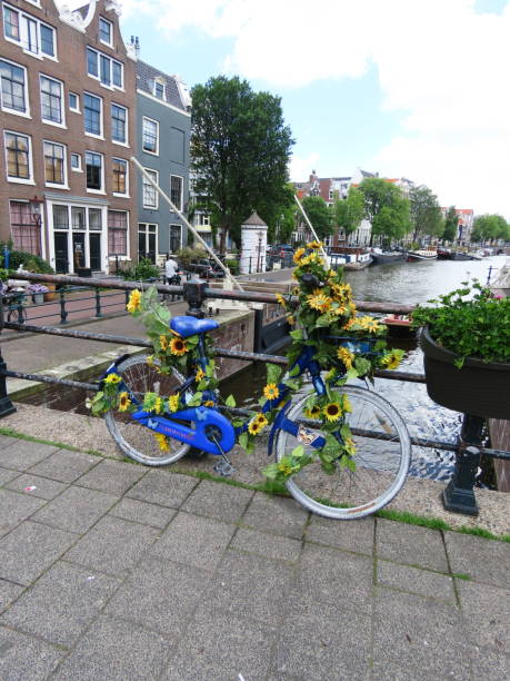 istock Dutch canal in Amsterdam 2173286889