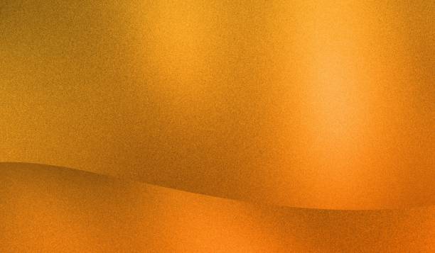istock Grainy orange metallic golden abstract geometric divided curve monochrome thanksgiving background with noise texture 2173288674
