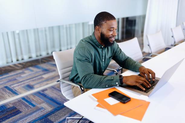 istock Businessman working on his laptop at the modern office 2173306954