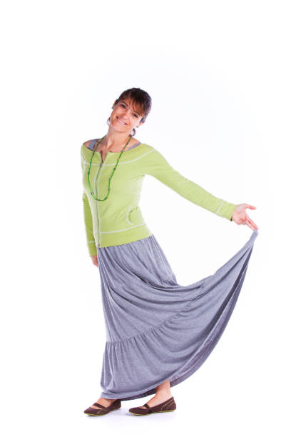 istock Adult woman dancing at the studio 2173310470