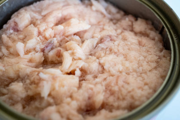 istock close-up canned tuna on wooden background 2173316799
