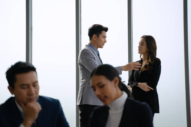 istock White collar workers are meeting at modern office. 2173317675