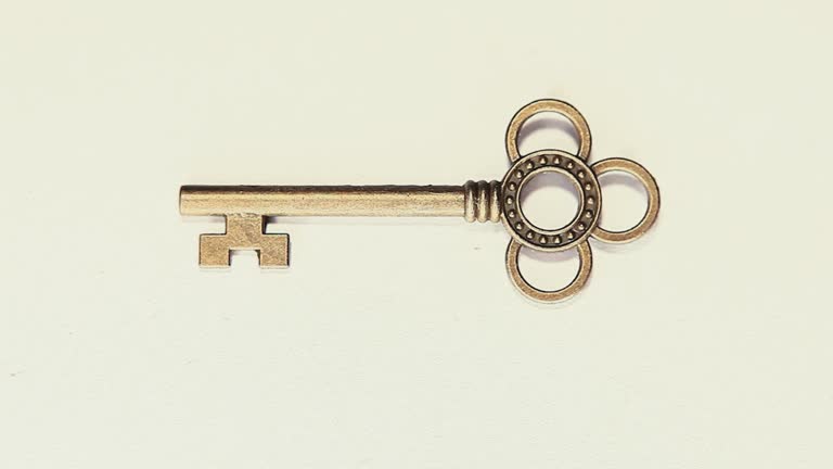 footage of key white background