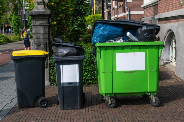 istock Full rubbish bins on the pavement. 2173322324