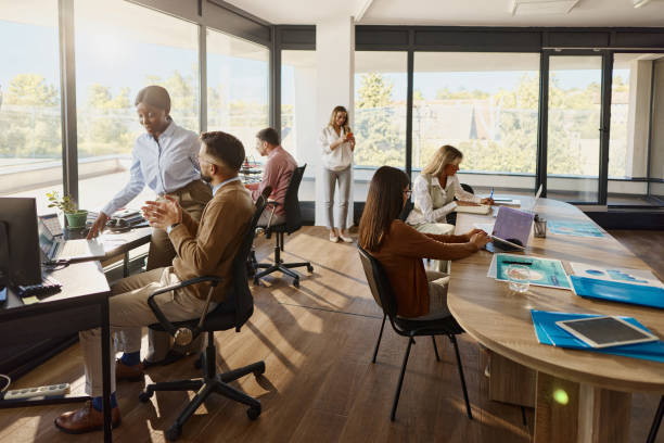 istock Young business colleagues working in casual office. 2173337810