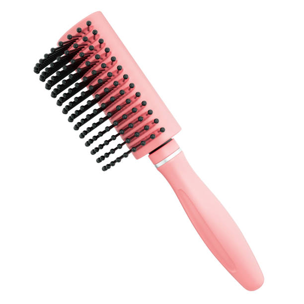 istock Hair brush, hairdressing salon elements concept, 3d Illustration 2173340104