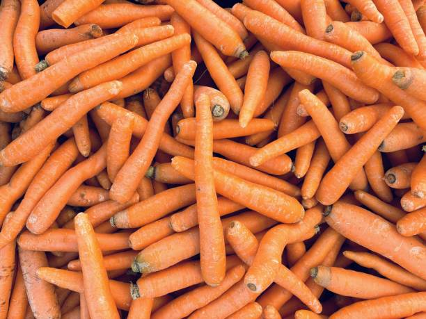 istock closeup of carrots viewed from above - vegetable background 2173341150