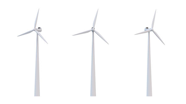 istock Concept energetic technology. Dawn of new renewable energy technologies. Modern, aesthetic, and efficient windmill battery energy storage system in wind. 3D rendering 2173341566