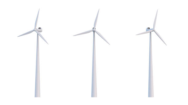 istock Concept energetic technology. Dawn of new renewable energy technologies. Modern, aesthetic, and efficient windmill battery energy storage system in wind. 3D rendering 2173341576